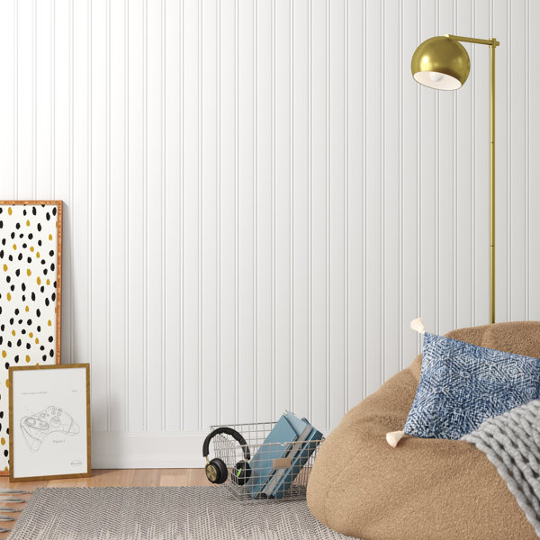 Amazoncom Graham  Brown Paintable Beadboard Wallpaper White  Tools   Home Improvement