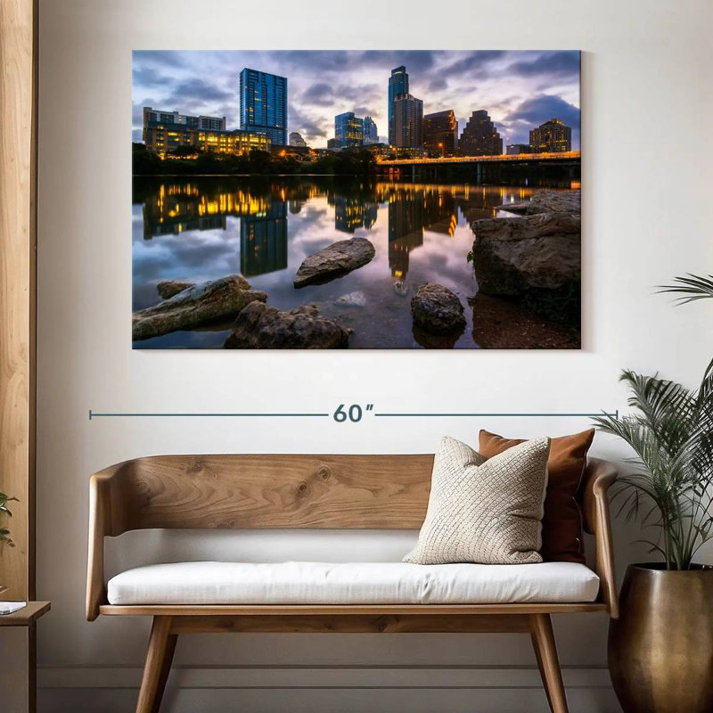 Sireci Austin City Reflection, 34" H x 51" W