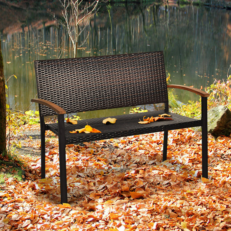 Khyle 45'' Wide Straight Wicker Loveseat