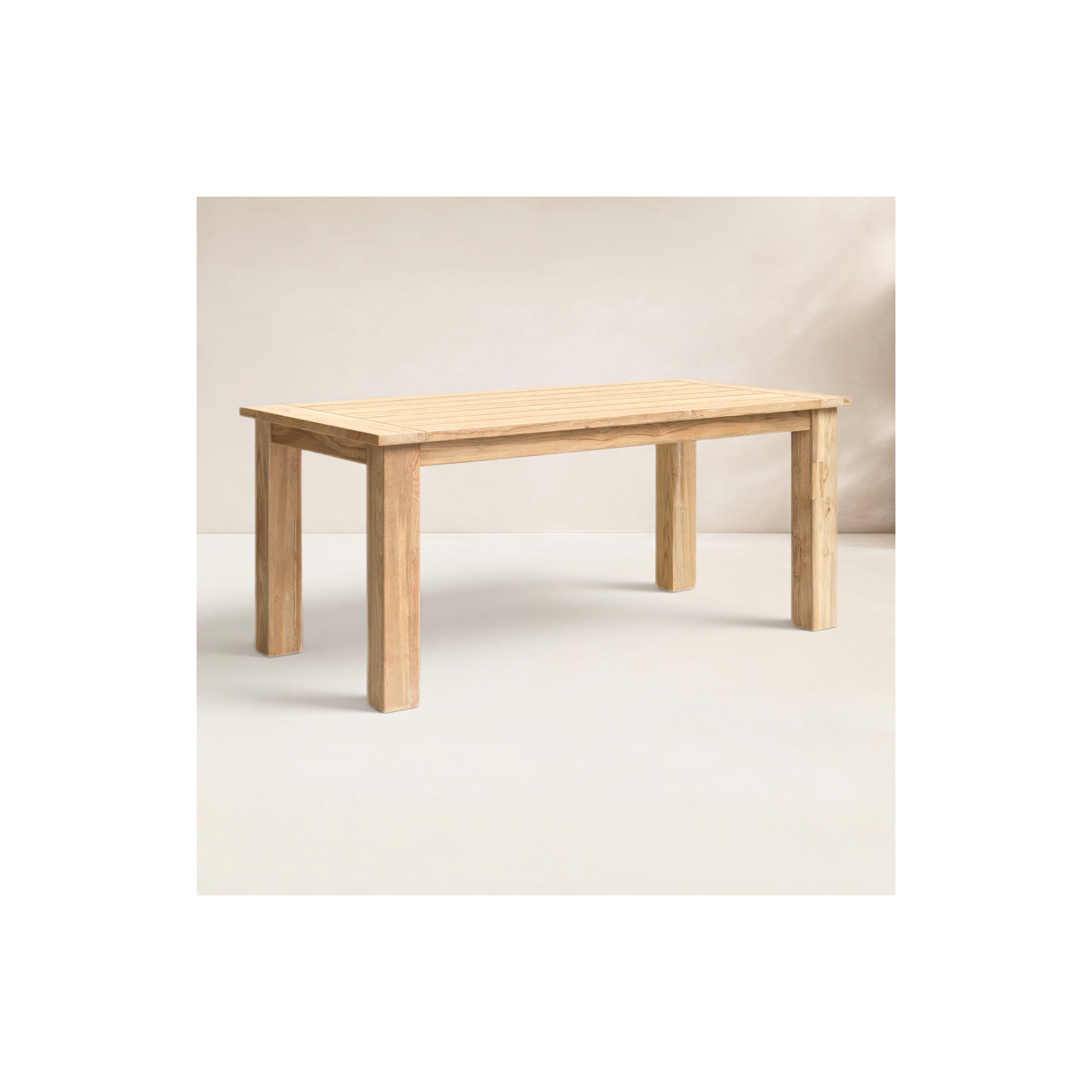 Morones 94" Teak Wood Dining Table, 35.4" W x 70.9" L x 30.3" H