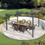 3.65m x 3m Aluminium Pergola-48217816
