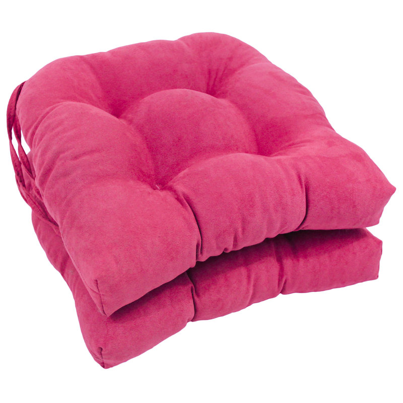 Outdoor 3.5'' Dining Chair Seat Cushion, Berry Berry