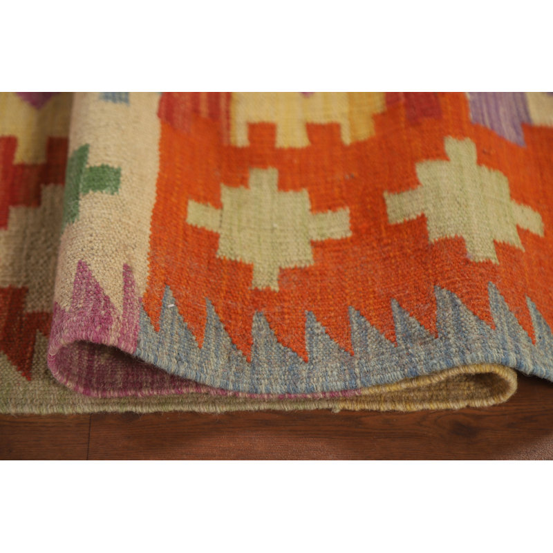 Tapis de couloir géométrique Kilim