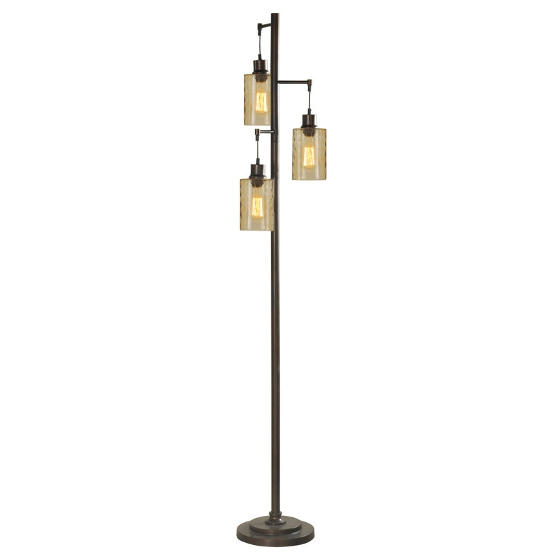 Braelynne 72'' Bronze Tree Floor Lamp
