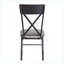 Ensemble de 2 chaises d'appoint d'appoint à dossier en X gris sablé gris clair et sièges rembourrés pour les repas dans la salle à manger pour adultes