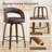 Comfortable Swivel Counter Stool With Durable Solid Wood Legs-120285792-120285787