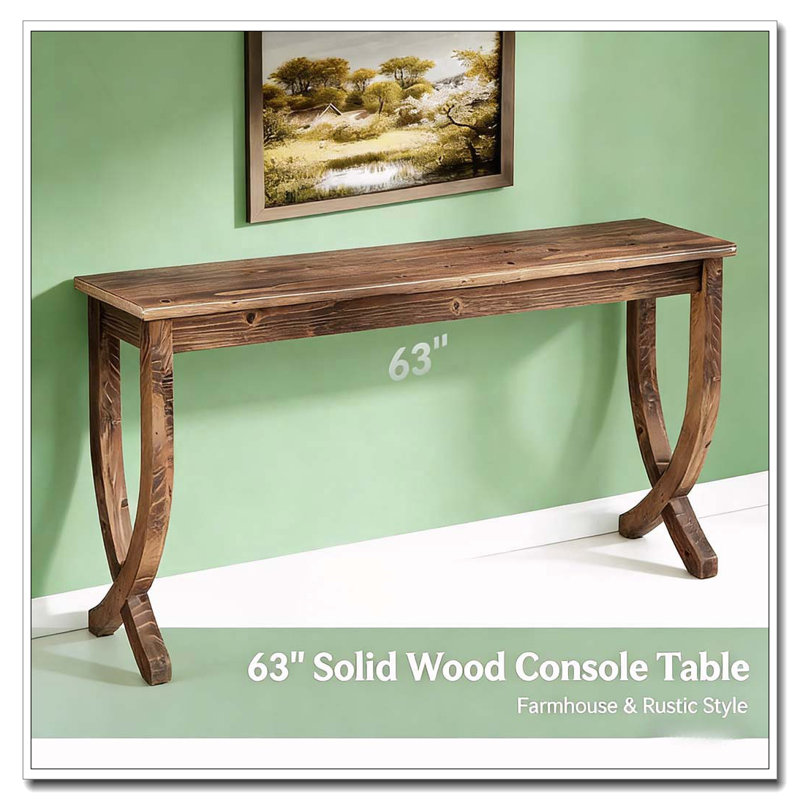 Table d'entrée de style rustique, console