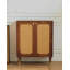 Armoire à chaussures en noyer noir uni avec poignées papillon