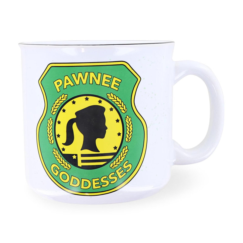 Grande tasse de camping en céramique 20 oz Demaw Parks and Leisure Pawnee Goddesses