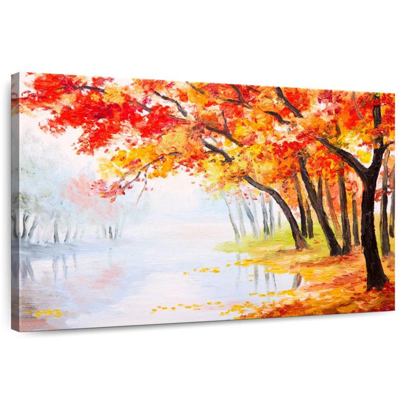 Alvord Lakeside Autumn Grove, H 32 po x l 48 po
