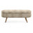 Ottoman Oval Storage Bench,Rubber Wood Legs, Gray (43.5"X16"X16")Brown-1409445972-1409445969