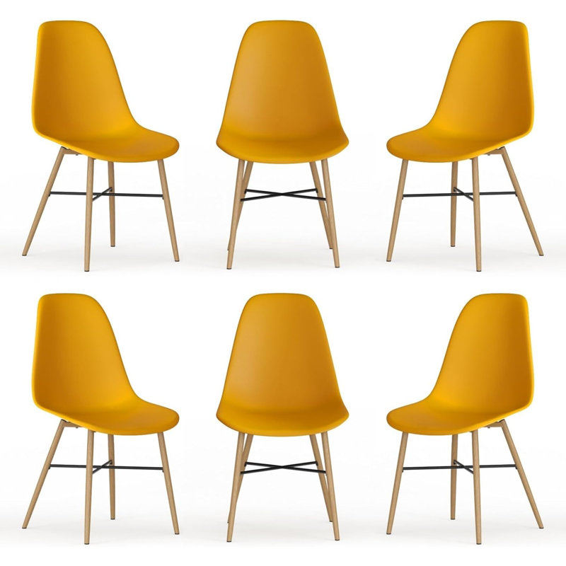 46cm H Side Chair, Yellow, 6