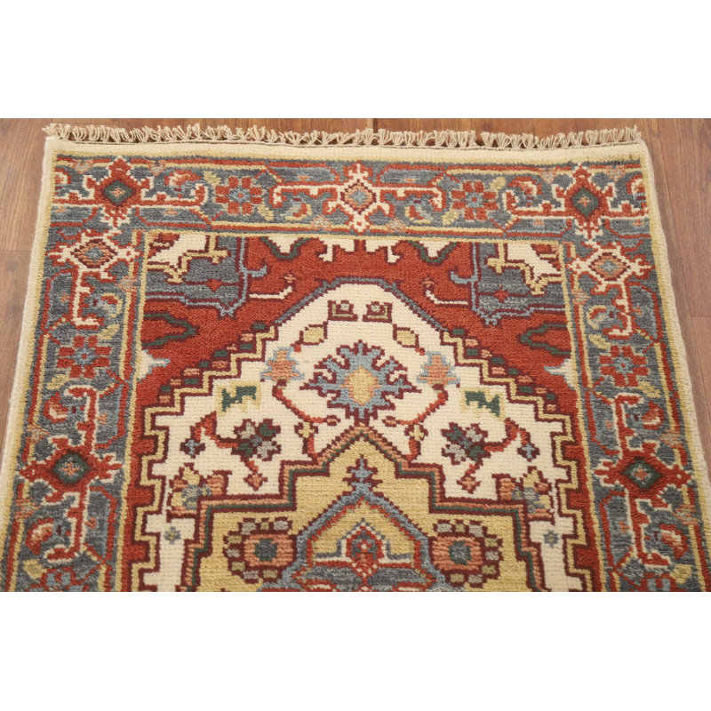 Tapis de couloir oriental ivoire traditionnel 3 x 10