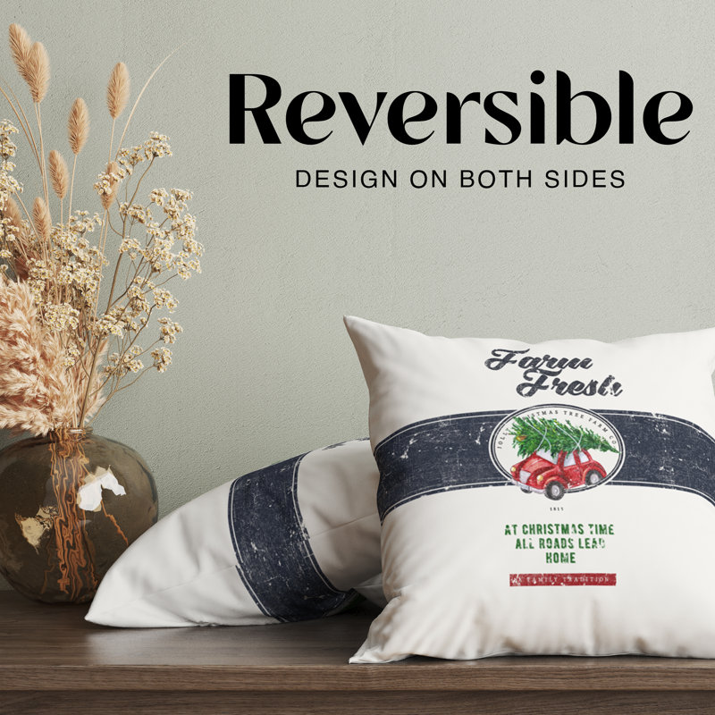 Housse de coussin Farm Fresh Holiday, H 16 po x l 16 po