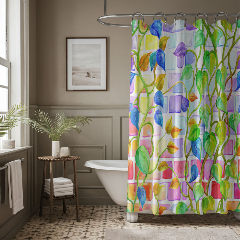 Rideau de douche Barrier Blossom - Premium, H 74 po x l 71 po