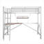 Loft Metal&MDF Bed With Desk And Shelf-106847897-106847895