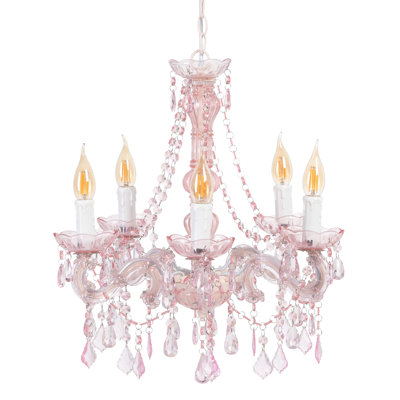 Chaney 5 - Light Candle Style Chandelier