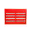 Coffre de rangement pour 5 outils avec roulettes verrouillables, plateau amovible et tablette réglable - Organisateur de garage atelier rouge-1592557158