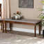 Polyester Blend Upholstered Bench-1615121031-1615121024