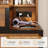 Retro dressing table with 3 colours lights Charging station with 2 USB ports and sockets