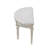 Curved Fabric Upholstered Bench