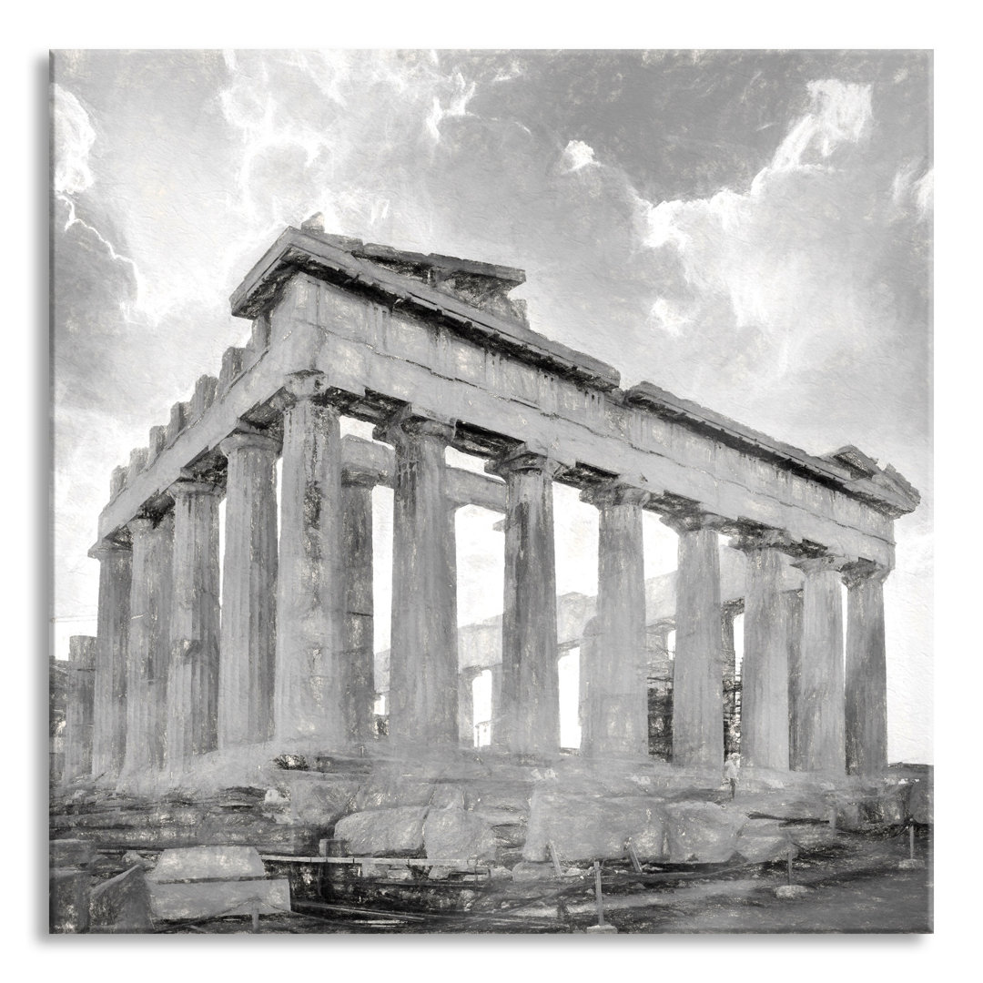 Glasbild Akropolis in Athen