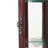 Adjustable Shelf Curio Show, Cherry, Lights, Mirrored Back Cabinet With Back, Unit-691291801