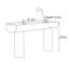 Console Mid-Century moderne en bois massif-1099061694