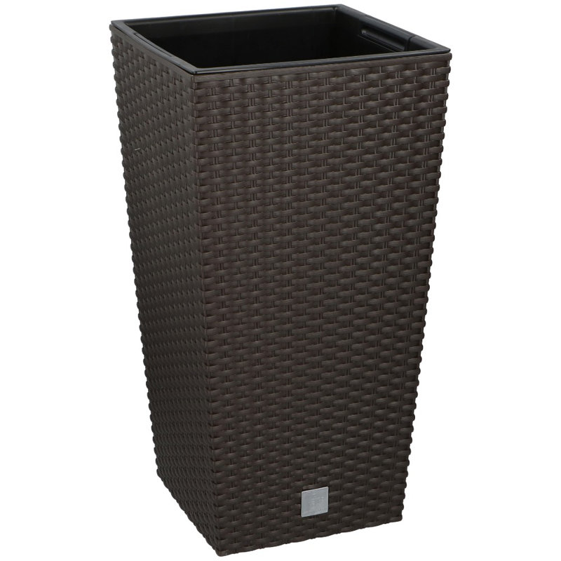 Pot Planter, Brown, 50cm H x 27cm W x 27cm D