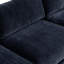 Canapé modulaire en velours chenille de 123 po de couleur bleu mystique Malaga-122253165-122253166