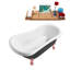1549.4mm x 701mm Freestanding Soaking Acrylic Bathtub-1237320413-1237320404