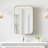 Framed Recessed Wall-mounted Medicine Cabinet with Mirror with Shelves-2061512286-2061512285