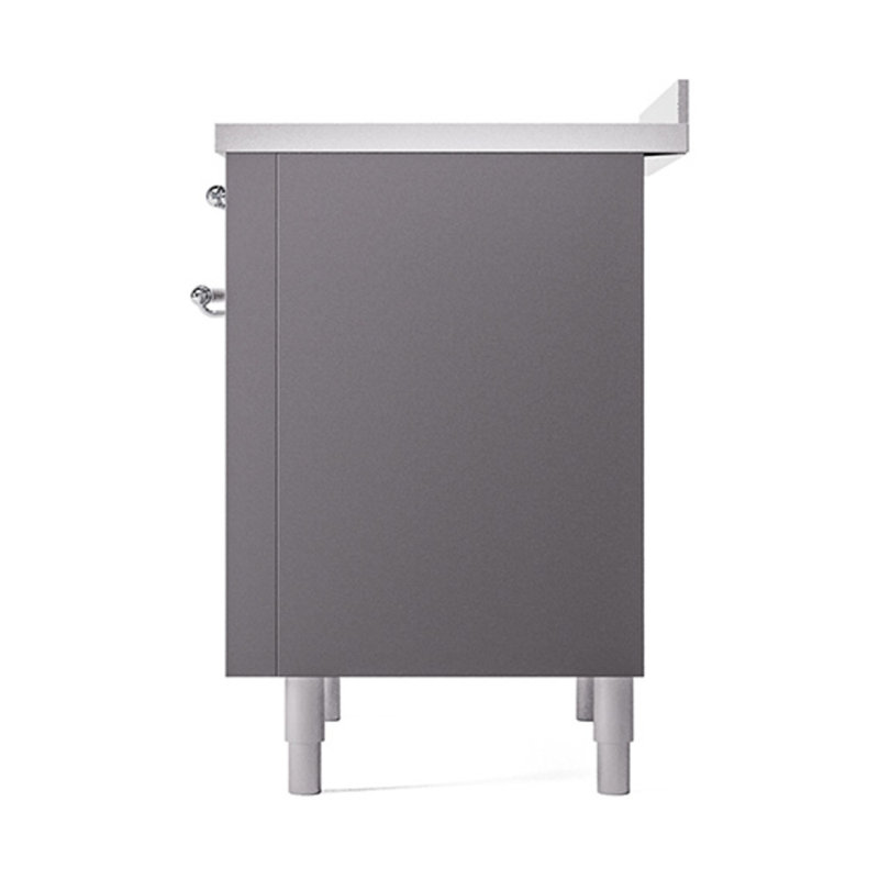 ILVE Nostalgie II Noblesse 36 in Induction Range, Stainless Steel/Chrome