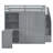 Full Size Bunk Bed With Wardrobe,Desk And Shelves-105583579