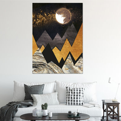 Montagna Dorata - Rectangle Print on MDF