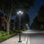 Lampadaire extérieur de 42 cm (16,5 pouces) avec mât en acier de 3 m (10 pieds), 750 DEL, alimentation solaire, étanche IP65, sans chargeur CC-1304666922-1292735885