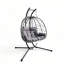 Fauteuil double suspendu avec support-396322388