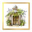«Vintage Europe Old View Vintage», peinture sur toile encadrée