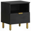 Armoire de chevet vidaXL - noir