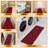 Oscar Custom Cut Non-Slip Rubberback Extra Long Hallway Runner Rug for Kitchen, Living Room, Bedroom-124597514-101229533