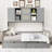Wooden Daybed With 2 Drawers, And All-In-One Cabinet And Shelf-238133438-238133379