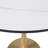 Round Dining Table With Sintered Stone Top And Steel Pedestal Base Restaurant Table - Seats 2-4 Person For Kitchen And Dining Room-117509546-117509548-117509549