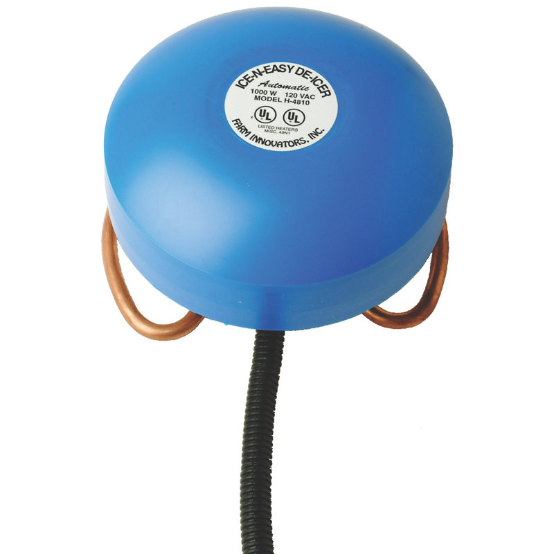 Blue Floating Metal Tank De-Icer with Thermostatic Control