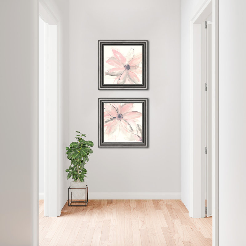 " Blush Clematis " 2 - Pieces Painting Print