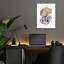  «Radiant Rocks 2» par Michael Willett, art mural en verre acrylique, 12 po x 16 po
