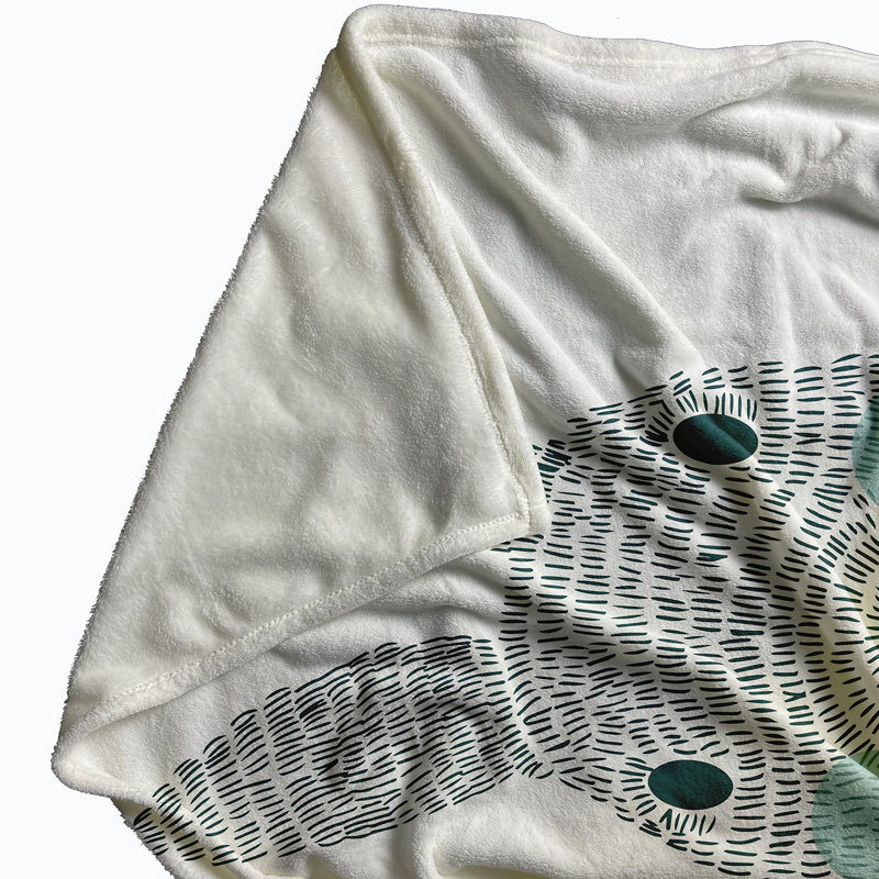  Couverture polaire monochrome, 30 po x 40 po, Vert foncé