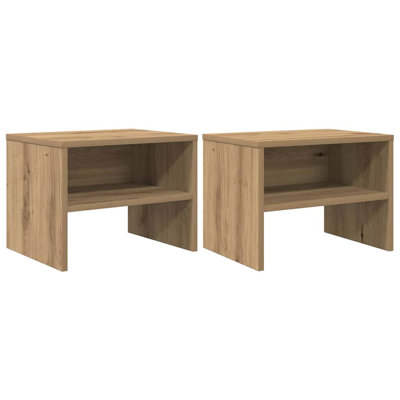 Bedside Cabinet 2 Pcs 40 X 40 X 30 Cm Engineered Wood