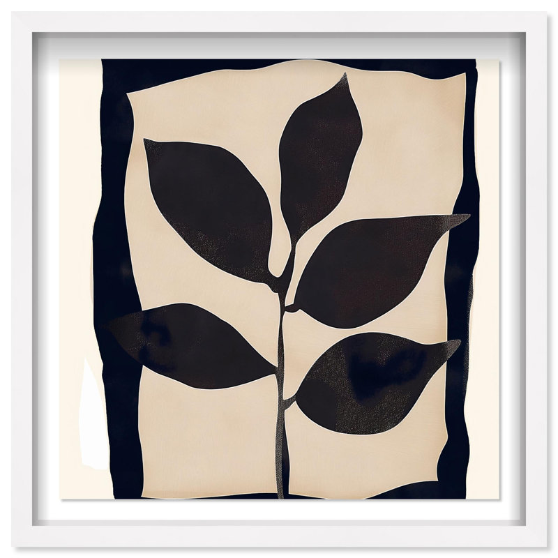 Oliver Gal Transcendent Spaces I Abstract Botanical - Luxury Shadowbox Framed Wall Art, 25.5" H x 25.5" W, White