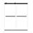 76 in. H Bypass Frameless Shower Door with Header and Clear Glass-87849799