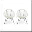 Chaise Anson (ensemble de 2) - Blanc
